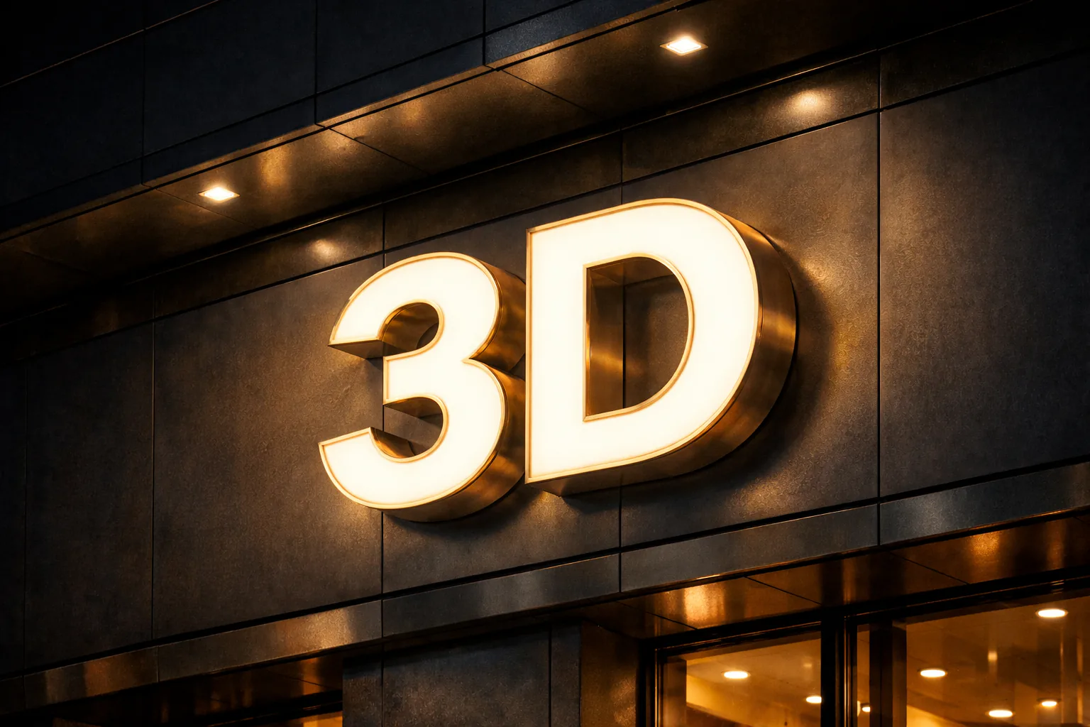 Litery 3D podświetlane LED — realizacja LENDO