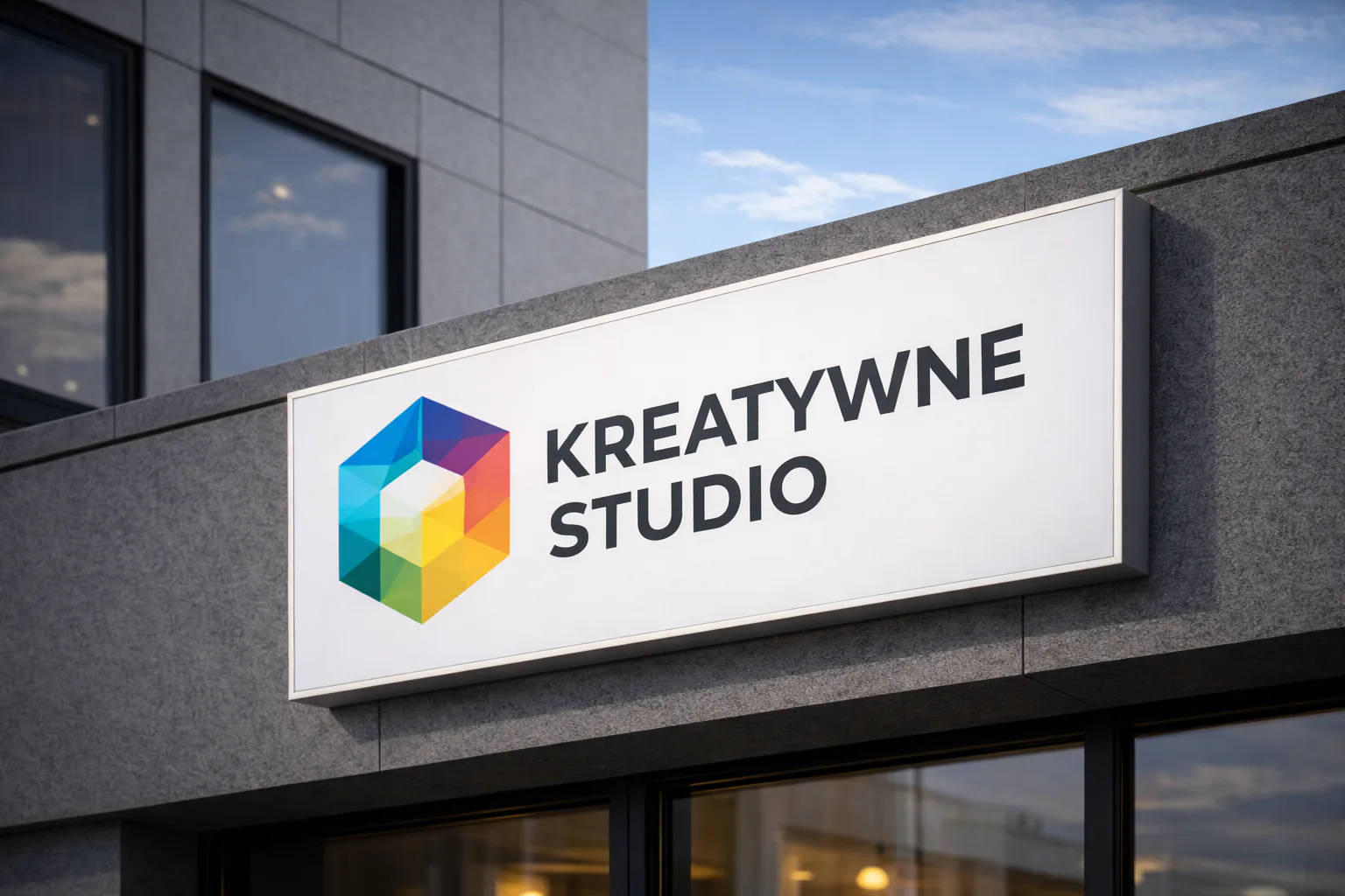 Szyld reklamowy podświetlany
