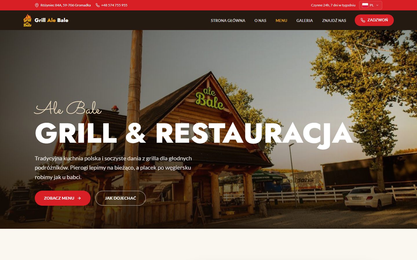 Strona internetowa grillalebale.pl — realizacja LENDO