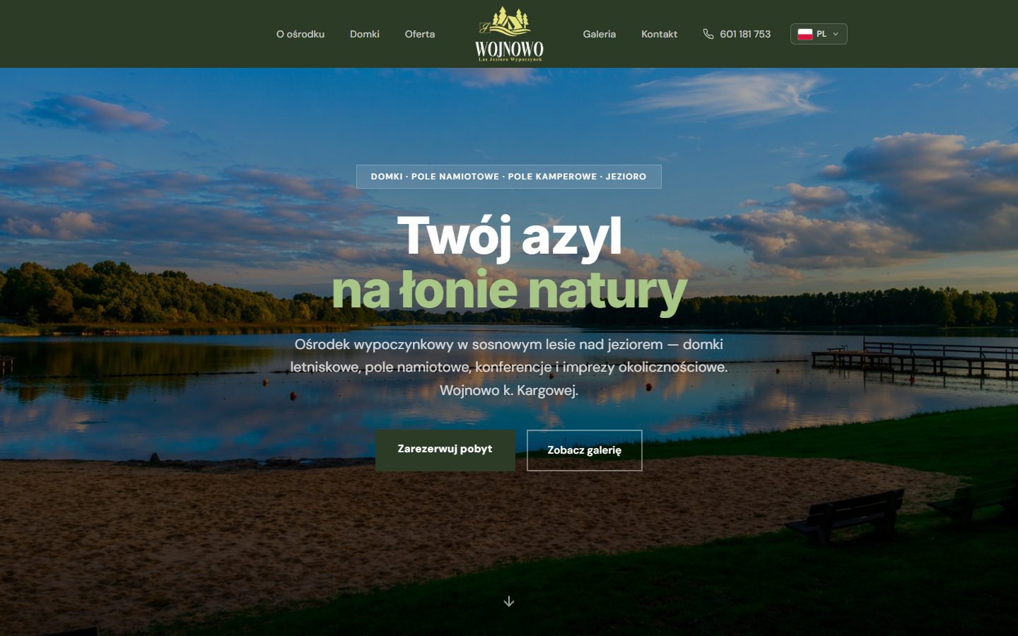 Strona internetowa wojnowo.pl — realizacja LENDO